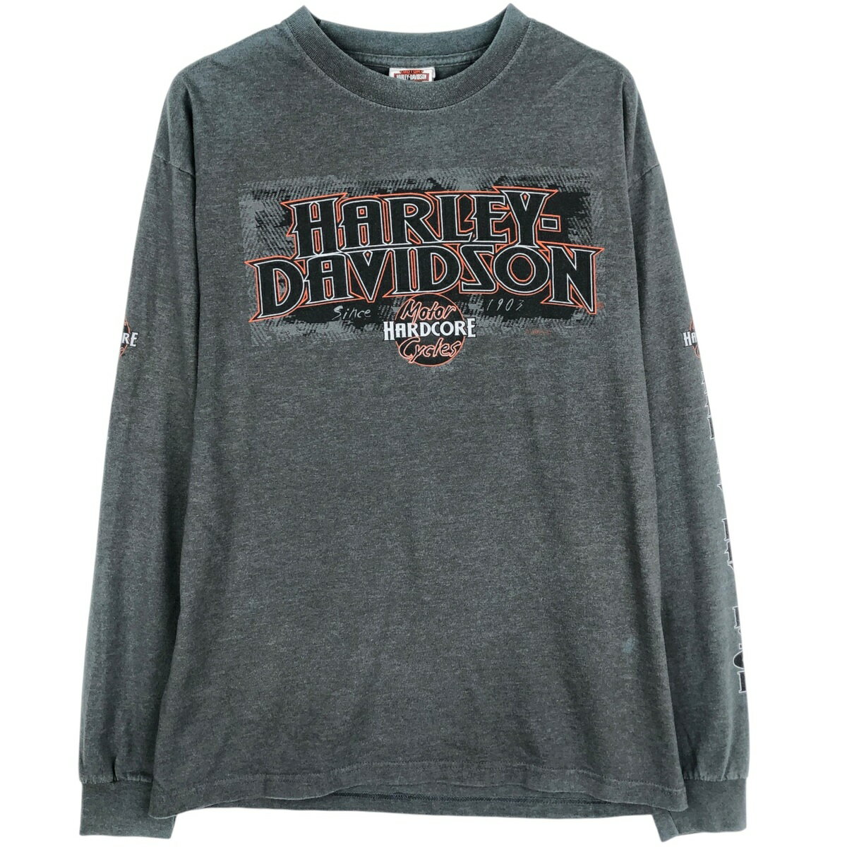 Rakuten - 古着 ハーレーダビッドソン Harley-Davidson ロングTシャツ ロンT USA製 メンズL相当 /eaa646016 【中古】 【260516】 グレー系 春夏秋