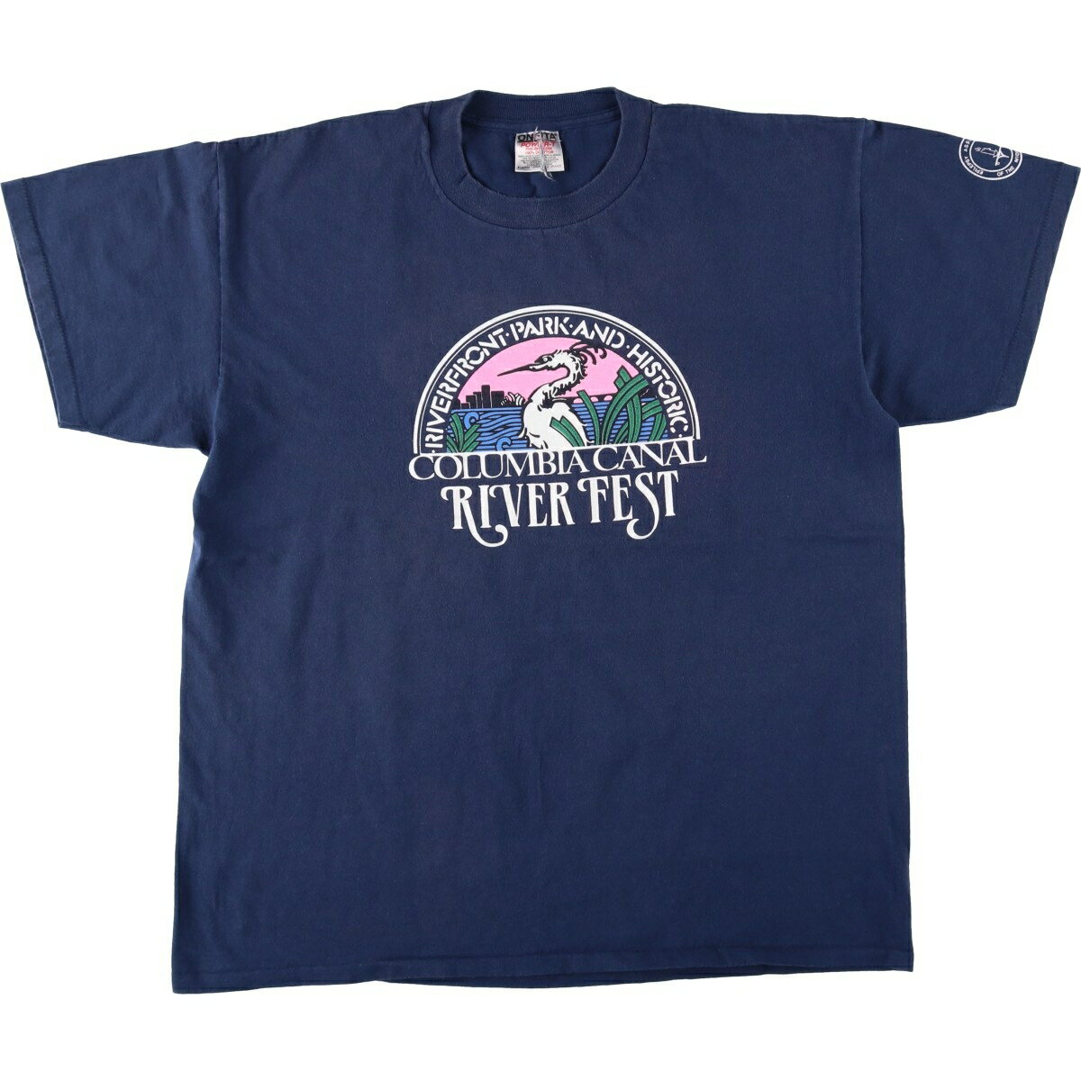 樂天商城 - 古着 90'S オニータ ONEITA ALL SPORT オールスポーツ PEPSI ペプシ アドバタイジング プリントTシャツ メンズXL相当 ヴィンテージ /eaa646147 【中古】 【260522】 ネイビー系 春夏秋