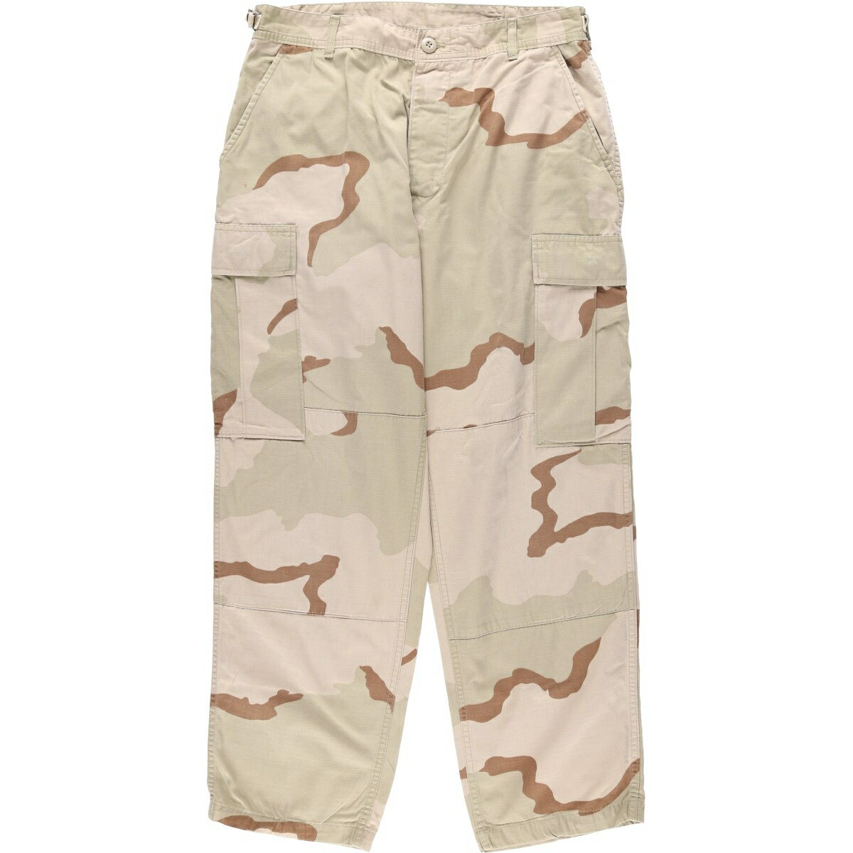 古着 90'S 米軍実品 迷彩柄 3C デザートカモ リップストップ ミリタリー カーゴパンツ コンバットパンツ USA製 MEDIUM-SHORT メンズw32相当 ヴィンテージ /eaa646382 【中古】 【260520】
