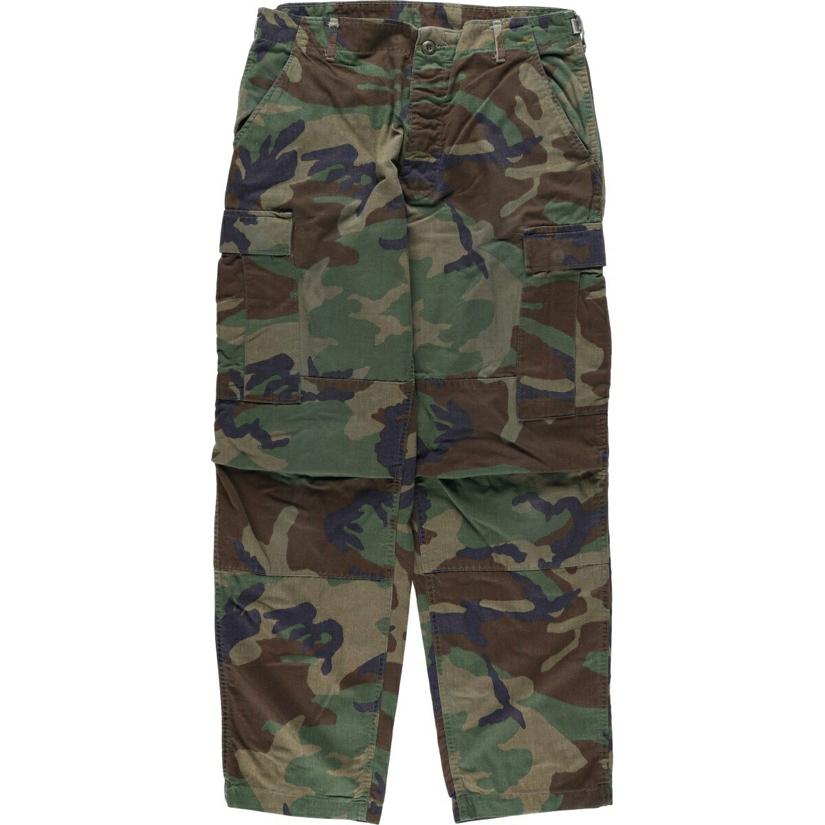 古着 米軍実品 迷彩柄 ウッドランドカモ ミリタリー カーゴパンツ コンバットパンツ MEDIUM-REGULAR メンズw34相当 /eaa646383 【中古】 【260520】