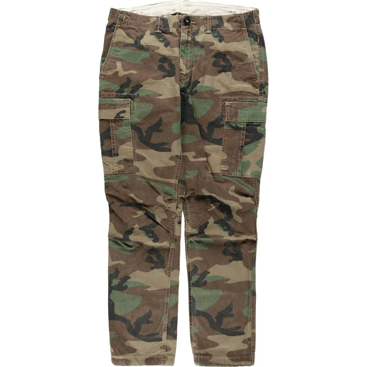 古着 ラルフローレン Ralph Lauren POLO RALPH LAUREN 迷彩柄 ウッドランドカモ ミリタリー カーゴパンツ メンズw36相当 /eaa646392 【中古】 【260523】 カーキ系 春夏秋冬