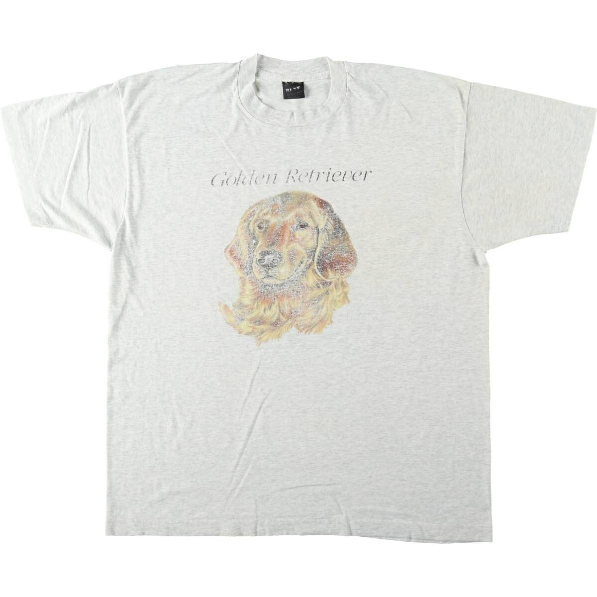 古着 90'S フルーツオブザルーム FRUIT OF THE LOOM BEST GOLDEN RETRIEVER ゴールデンレトリバー 犬柄 アニマルTシャツ USA製 メンズXL相当 ヴィンテージ /eaa646518  