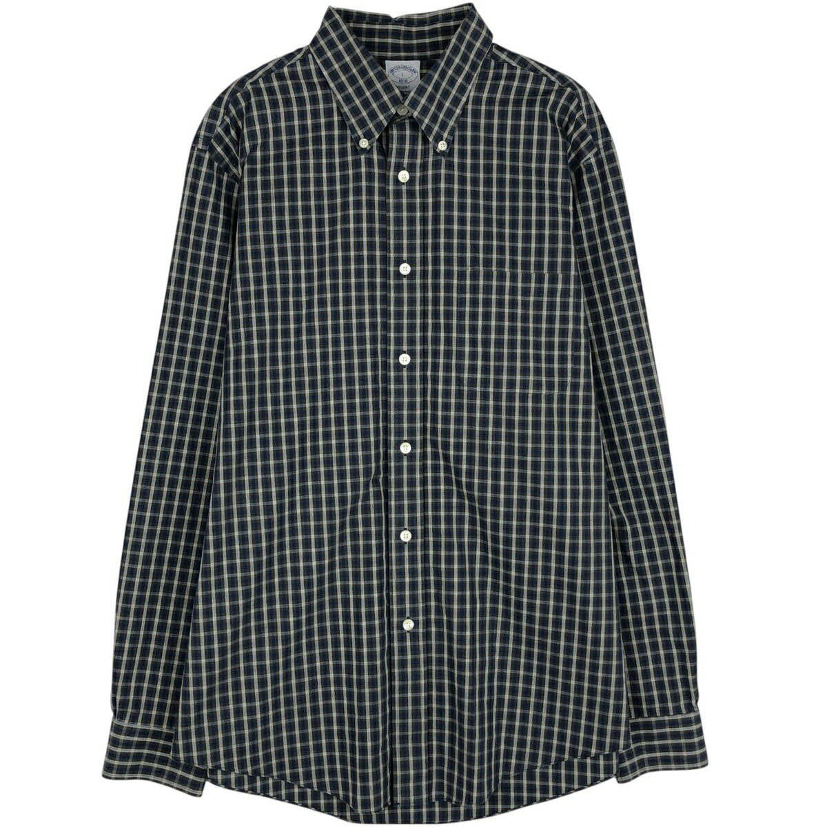 Rakuten - 古着 ブルックスブラザーズ Brooks Brothers 1818 REGENT 長袖 ボタンダウンチェックシャツ メンズL相当 /eaa646556 【中古】 【260518】