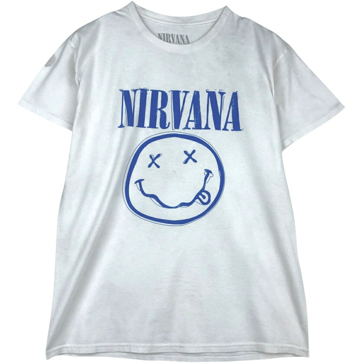 乐天商城 - 古着 NIRVANA ニルヴァーナ バンドTシャツ バンT 英国製 メンズS相当 /eaa646722 【中古】 【260522】 ホワイト系 春夏秋