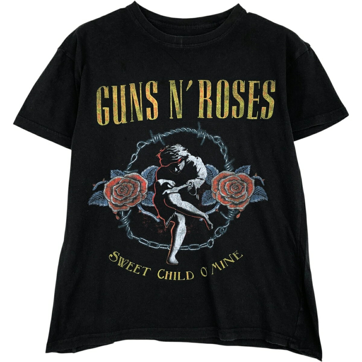 乐天商城 - 古着 GUNS N' ROSES ガンズアンドローゼズ バンドTシャツ バンT メンズS相当 /eaa646726 【中古】 【260522】 ブラック系 春夏秋
