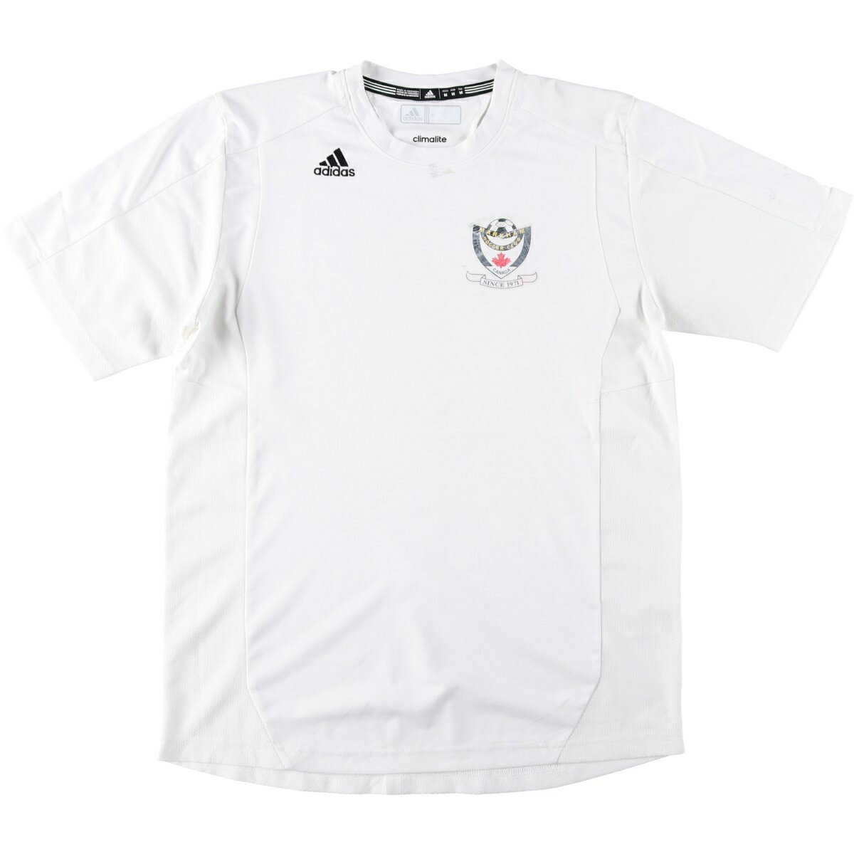古着 アディダス adidas CLIMALITE サッカーユニフォーム ゲームシャツ メンズM相当 /eaa646910   