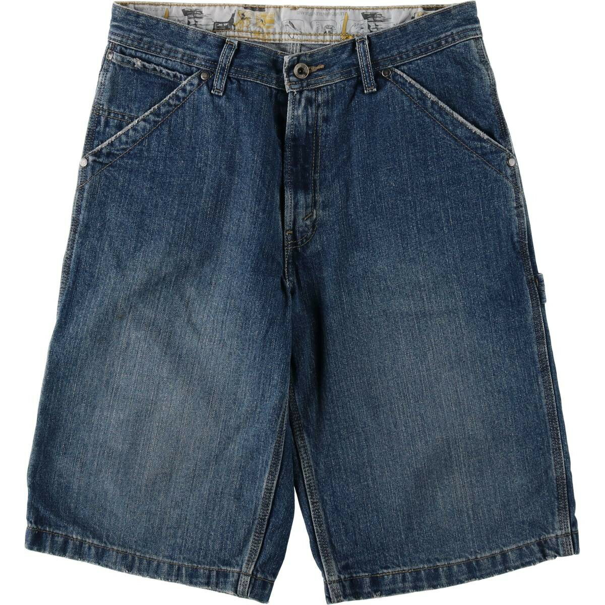 古着 00'S リーバイス Levi's デニムペインターショーツ ハーフパンツ レディースXL(w32)相当 /eaa646986 【中古】 【260601】 【Elulu/エルル】