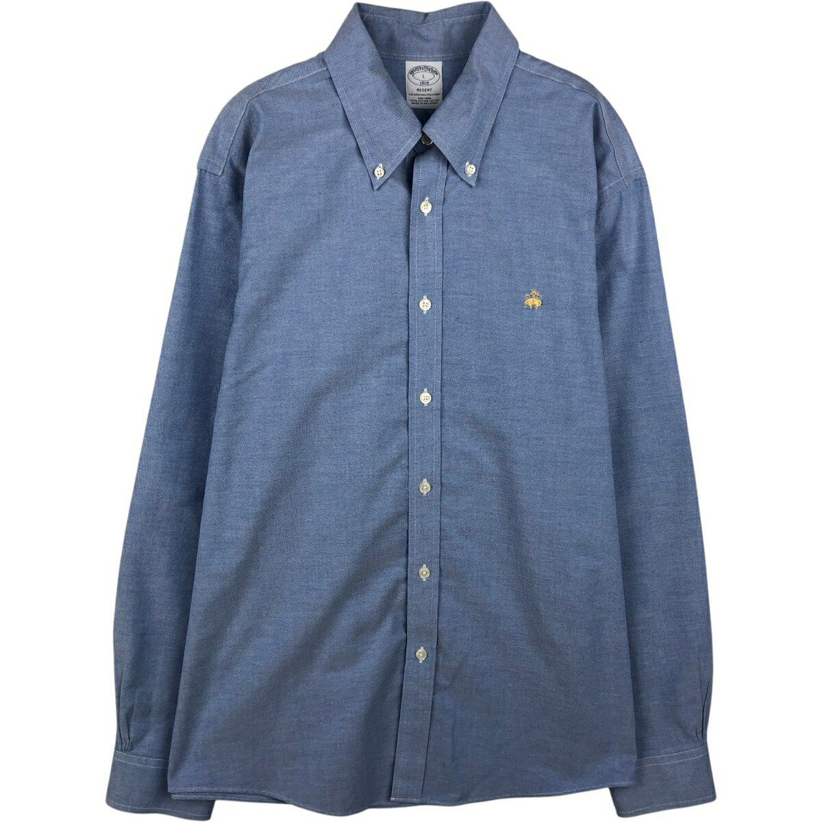 樂天商城 - 古着 ブルックスブラザーズ Brooks Brothers 1818 長袖 ボタンダウンシャツ メンズL相当 /eaa647039 【中古】 【260519】