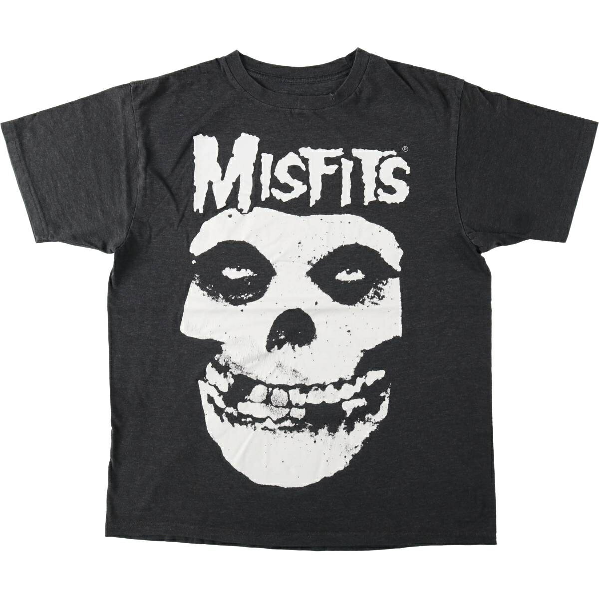 古着 THE MISFITS ミスフィッツ バンドTシャツ バンT メンズL相当 /eaa647149   グレー系 春夏秋