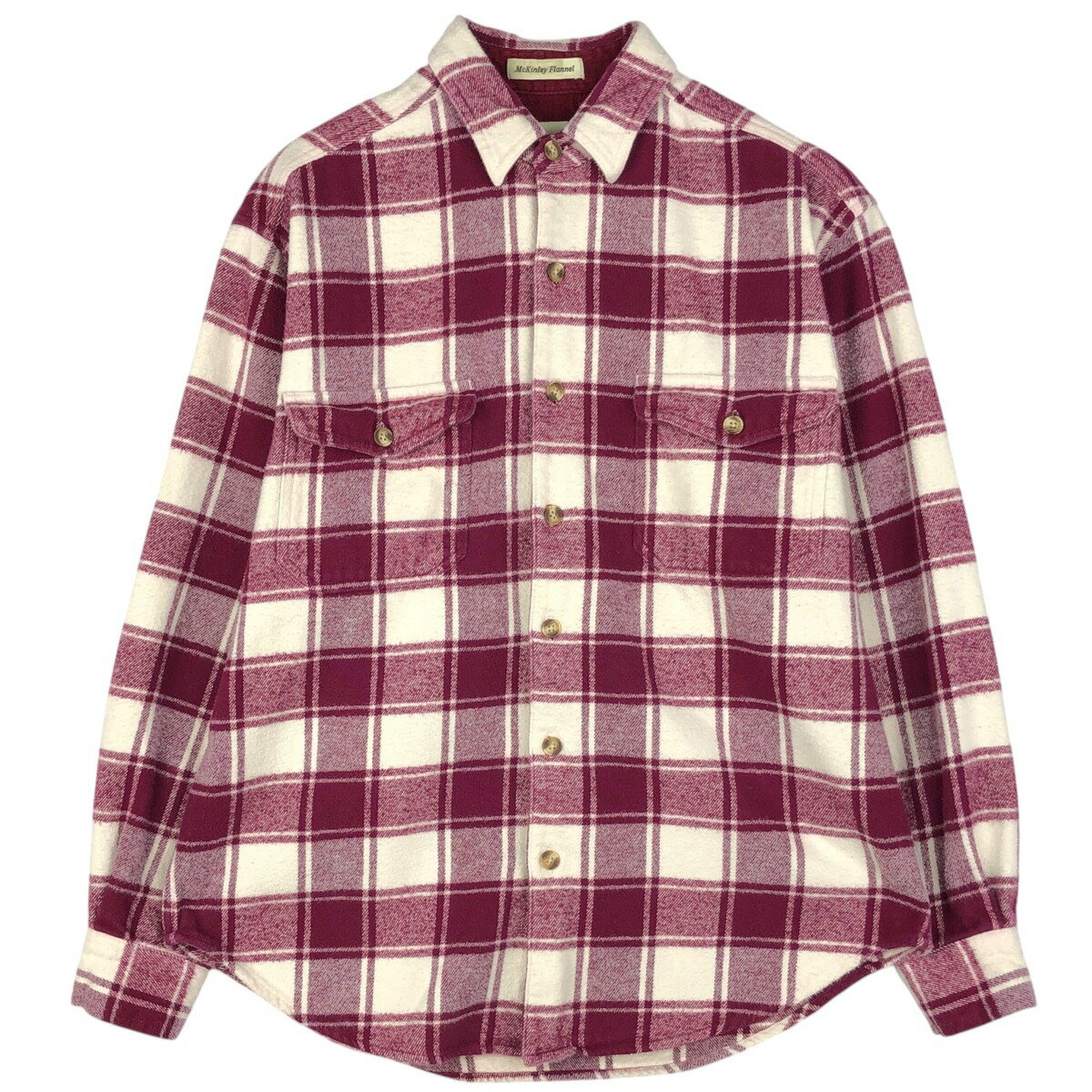 Rakuten - 古着 エディーバウアー Eddie Bauer McKinley Flannel 長袖 ヘビーネルチェックシャツ メンズM相当 /eaa647241 【中古】 【260601】