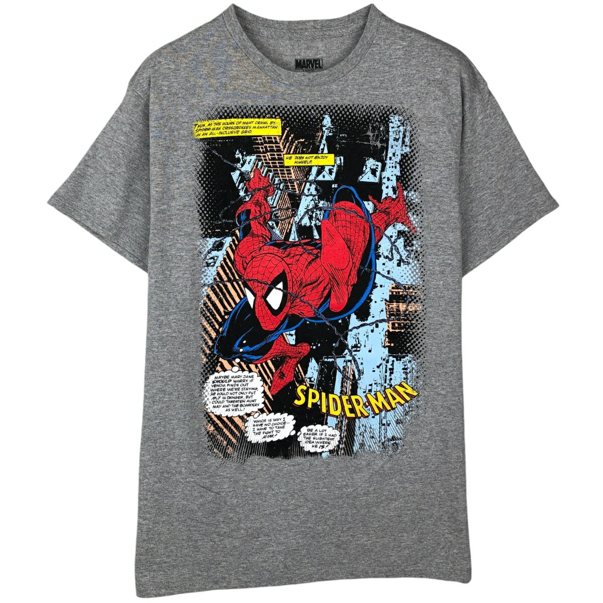 Rakuten - 古着 マーベル MARVEL SPIDER MAN スパイダーマン キャラクタープリントTシャツ メンズM相当 /eaa647385 【中古】 【260528】