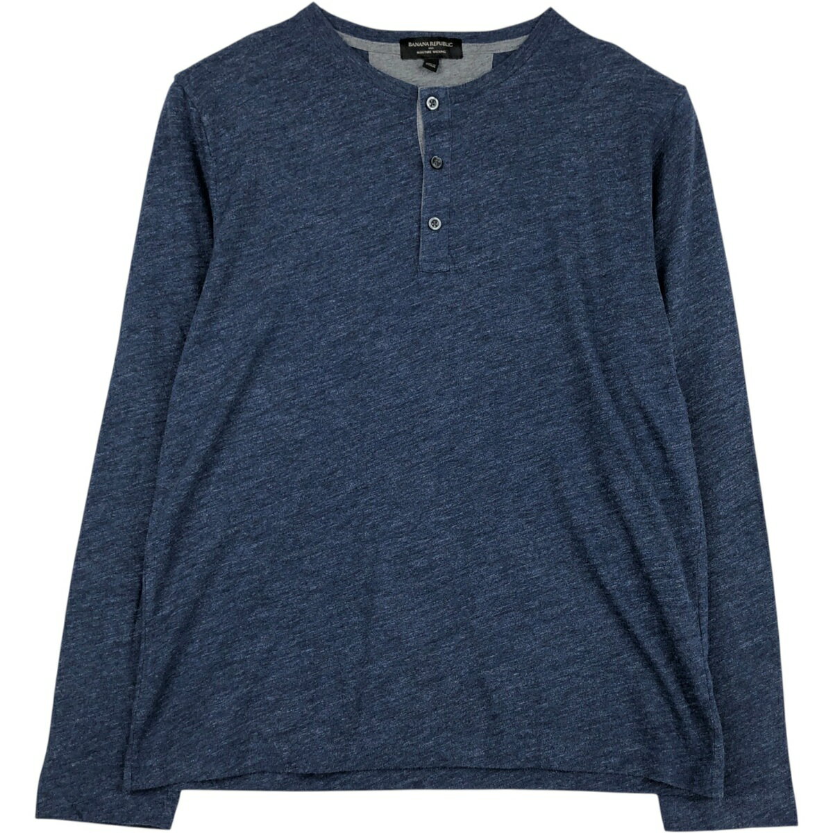 乐天商城 - 古着 バナナリパブリック BANANA REPUBLIC ヘンリーネック ロングTシャツ ロンT メンズM相当 /eaa647403 【中古】 【260523】