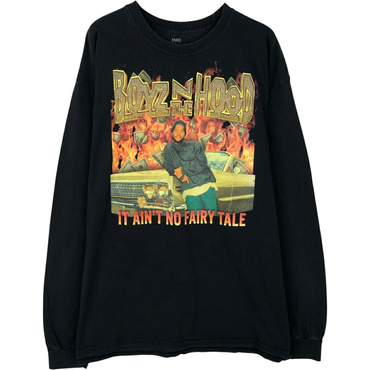 商品詳細 ブランド・UNKNOWN・ 特徴・クルーネック(丸首）・長袖・ムービー・ モデル/形状・Boyz n the Hood ボーイズンザフッド・ロングTシャツ ロンT・ 素材・コットン:100%・ 色・ブラック系 黒色・ 柄・プリント・ 生産国・ニカラグア製・ 年代 サイズ・メンズL・表記サイズ:L・着丈:70.0cm・身幅:57.0cm・肩幅:56.5cm・袖丈:61.0cm・ コンディション・B・ カテゴリ・メンズ・トップス・Tシャツ・長袖Tシャツ・ 商品番号・eaa647441・ 取扱店・・ スタッフコメントBoyz n the Hood ボーイズンザフッド ロングTシャツ ロンT / メンズL / 商品番号 eaa647441 USEDですので使用感などございますが、まだまだご愛用していただけます。 古着という事をご理解の上ご注文よろしくお願いします。※状態は当社独自の基準です。 着用感表記サイズ着丈身幅肩幅袖丈 メンズLL(※着用感、表記サイズは目安です。)70.0cm57.0cm56.5cm61.0cm ※測定値の若干の誤差はご了承下さい。サイズガイドはこちら ブランドUNKNOWN 特徴クルーネック(丸首） / 長袖 / ムービーモデル/形状Boyz n the Hood ボーイズンザフッド / ロングTシャツ ロンT素材コットン:100%色ブラック系 黒色柄プリント生産国ニカラグア製年代-カテゴリ長袖Tシャツ商品番号eaa647441取扱店　　 長袖Tシャツの他の商品を見る