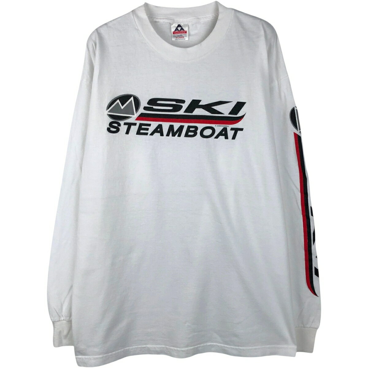 古着 アルスタイル ALSTYLE Steamboat Ski ロングTシャツ ロンT メンズXL相当 /eaa647449  