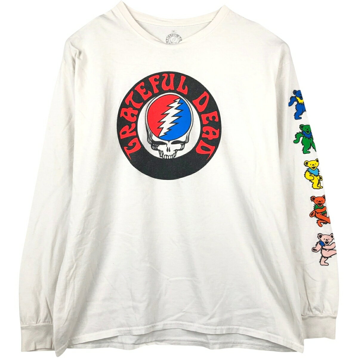 樂天商城 - 古着 GRATEFUL DEAD グレイトフルデッド DEAD BEAR デッドベアー ロンT バンドTシャツ バンT メンズXL相当 /eaa647452 【中古】 【260524】 ホワイト系 春夏秋