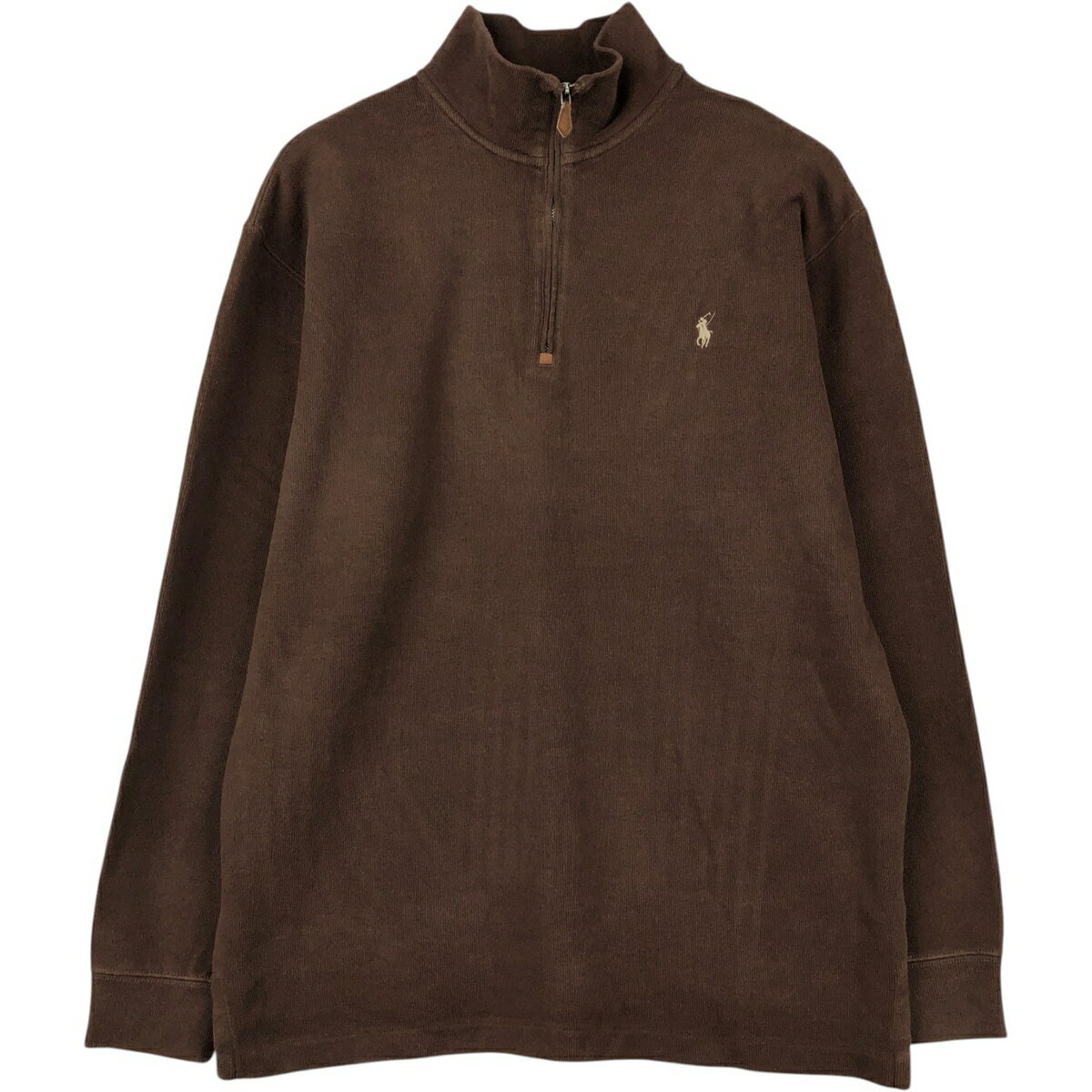 乐天商城 - 古着 ラルフローレン Ralph Lauren POLO by Ralph Lauren ハーフジップスウェットシャツ トレーナー メンズL相当 /eaa647556 【中古】 【260601】