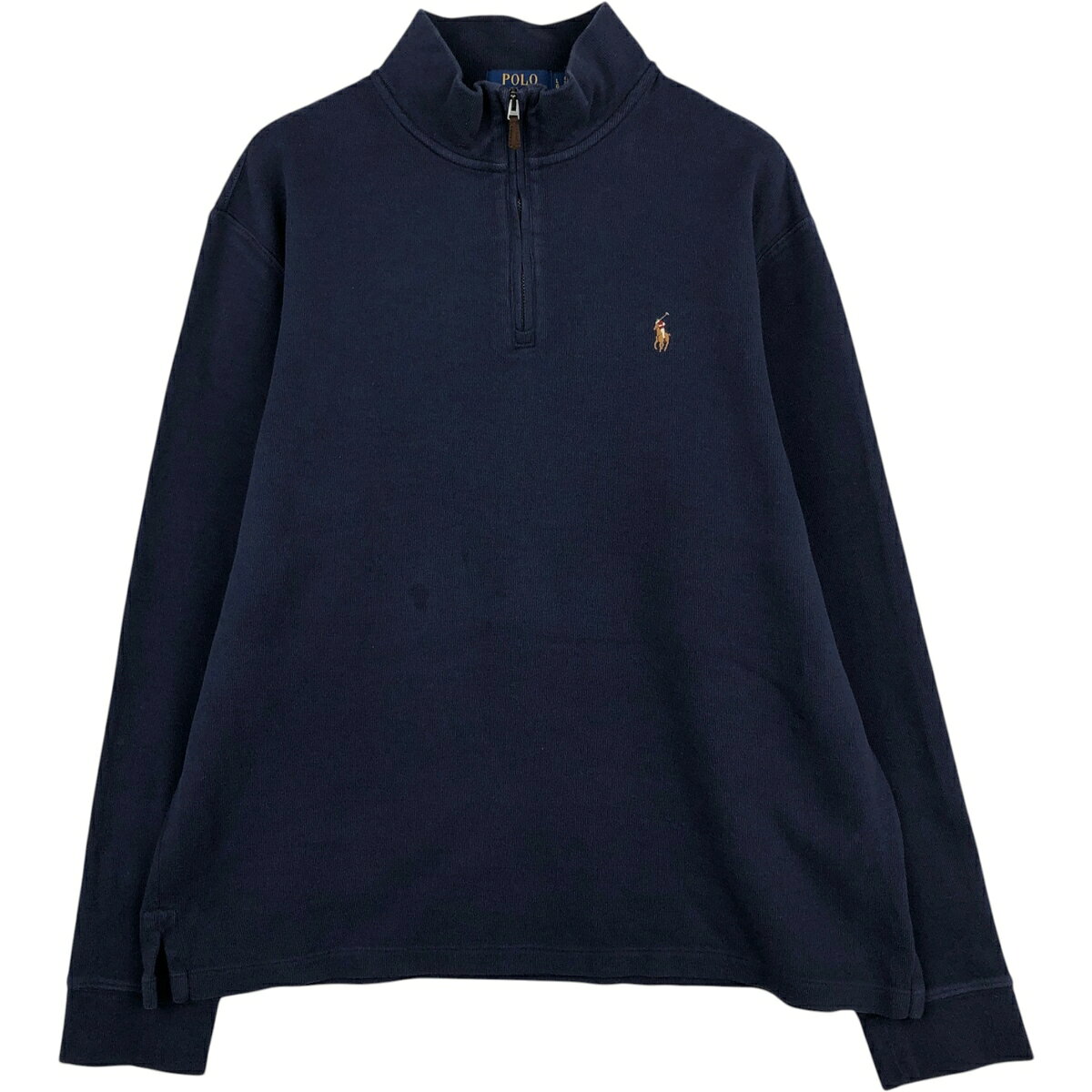 古着 ラルフローレン Ralph Lauren POLO RALPH LAUREN ESTATE RIB ハーフジップスウェットシャツ トレーナー メンズL相当 /eaa647558  