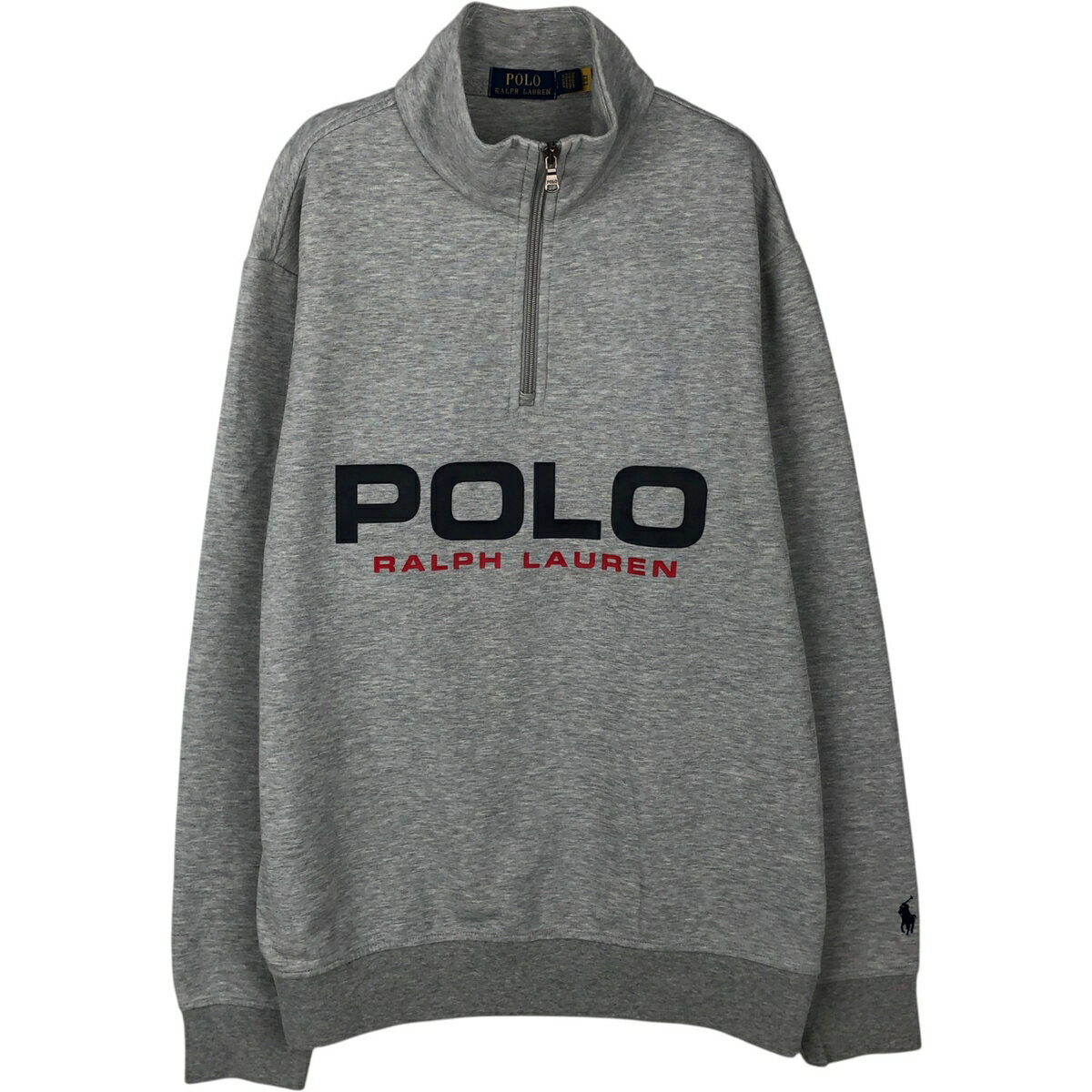 乐天商城 - 古着 ラルフローレン Ralph Lauren POLO RALPH LAUREN ハーフジップスウェットシャツ トレーナー メンズL相当 /eaa647563 【中古】 【260525】