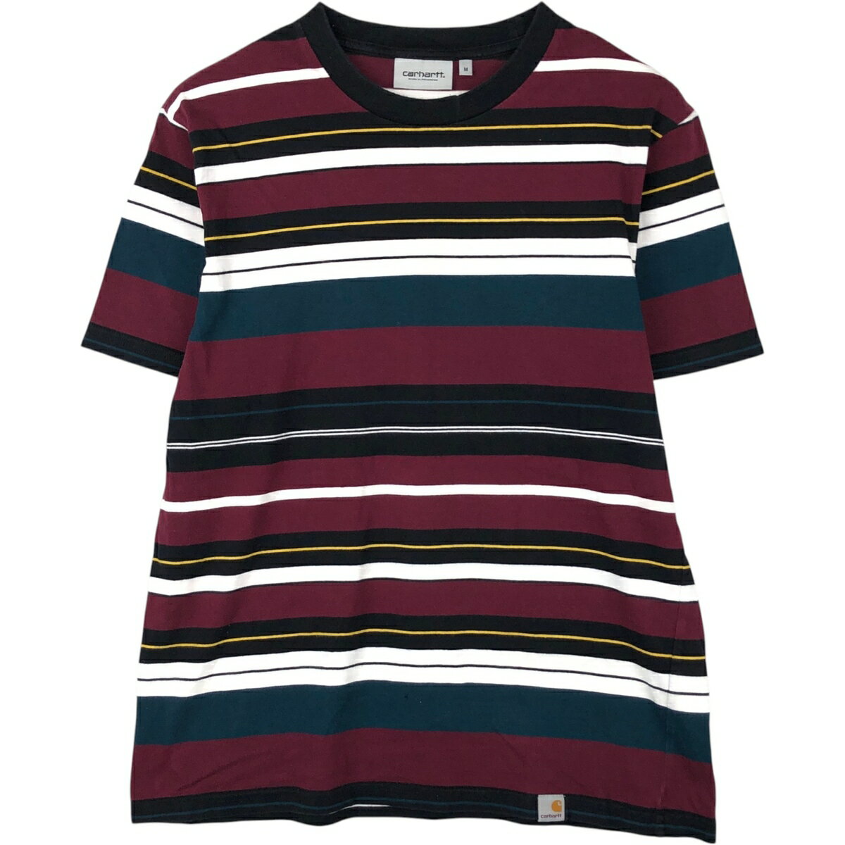 古着 カーハート Carhartt WORK IN PROGRESS マルチボーダー 半袖 ボーダーTシャツ メンズM相当 /eaa647804  