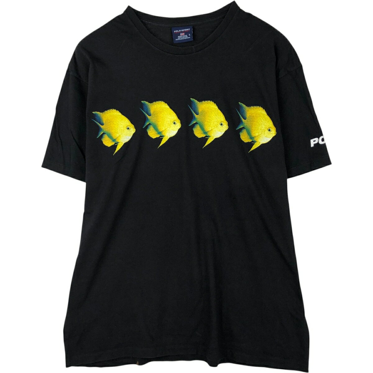 Rakuten - 古着 ラルフローレン Ralph Lauren POLO SPORT ポロスポーツ 魚柄 半袖 プリントTシャツ USA製 メンズL相当 /eaa647835 【中古】 【260530】