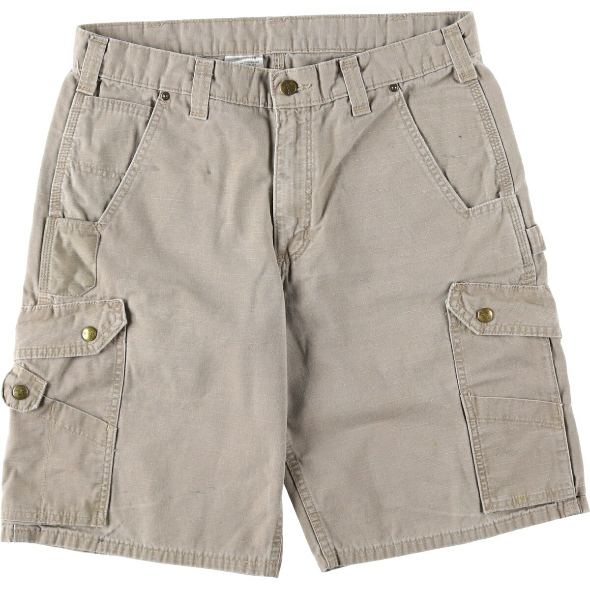 古着 カーハート Carhartt リップストップ カーゴショーツ ハーフパンツ メンズw34相当 /eaa647869  