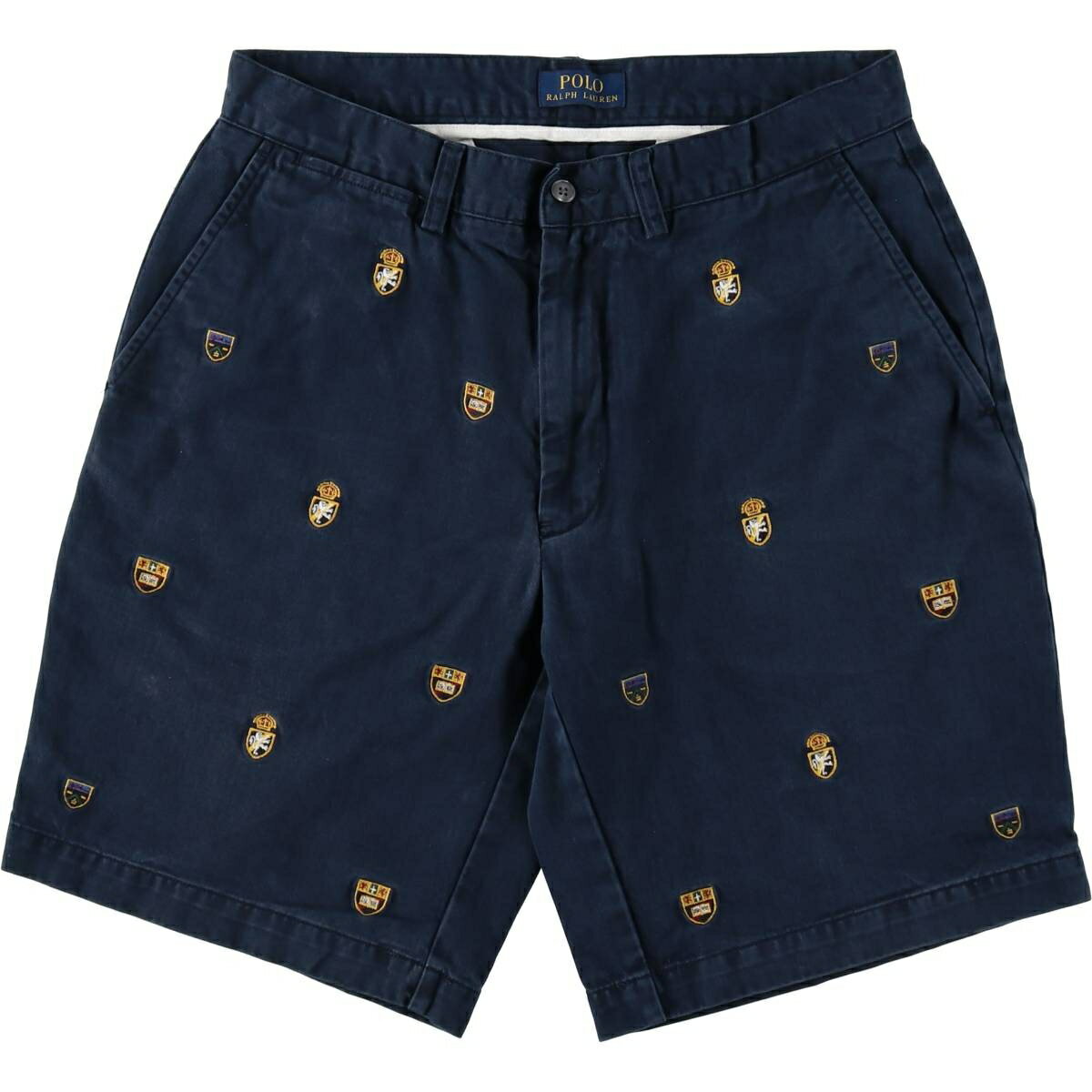 Rakuten - 古着 ラルフローレン Ralph Lauren POLO RALPH LAUREN 総柄 チノショーツ ショートパンツ メンズw31相当 /eaa647888 【中古】 【260529】 ネイビー系 春夏秋