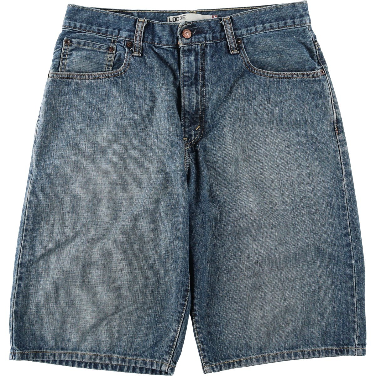 Rakuten - 古着 リーバイス Levi's 569 LOOSE STRAIGHT デニムショーツ ハーフパンツ ジョーツ メンズw34相当 /eaa647918 【中古】 【260531】