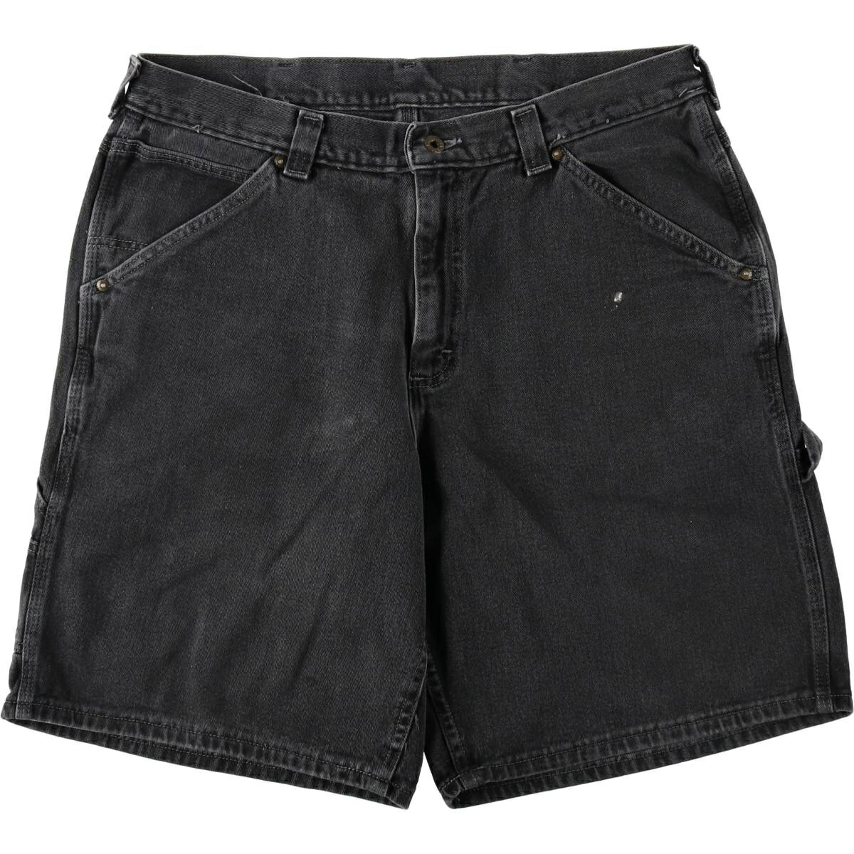 古着 90~00'S リー Lee DUNGAREES ブラックデニムペインターショーツ ショートパンツ メンズw36相当 ヴィンテージ /eaa647978 【中古】 【260524】