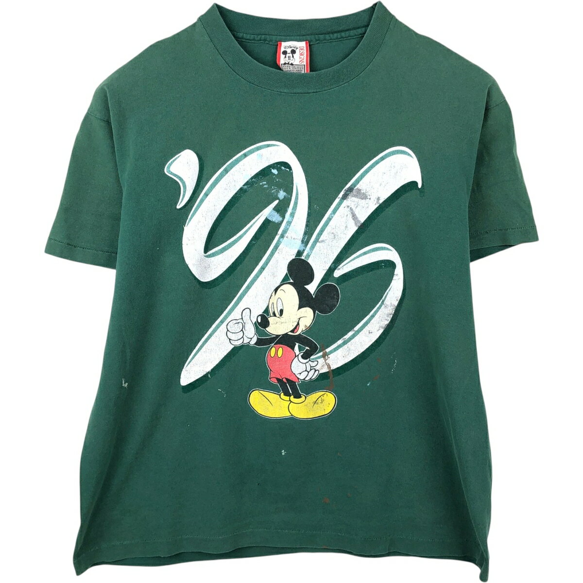 Rakuten - 古着 90'S Disney Designs MICKEY MOUSE ミッキーマウス キャラクタープリントTシャツ USA製 メンズL相当 ヴィンテージ /eaa648217 【中古】 【260613】