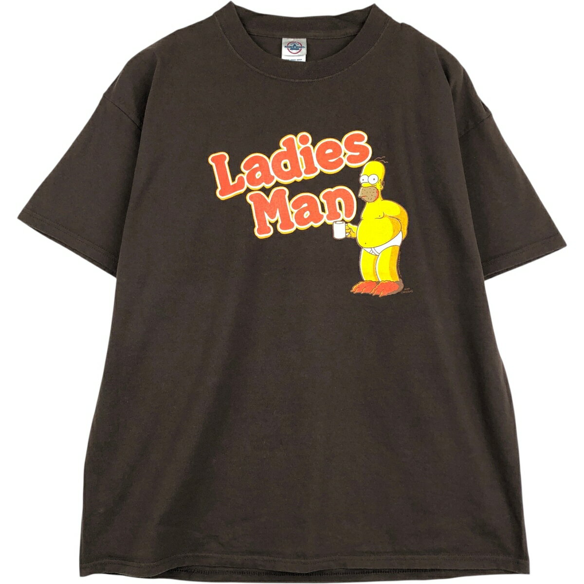 古着 00'S デルタ DELTA THE SIMPSONS シンプソンズ キャラクタープリントTシャツ メンズXL相当 /eaa648227  