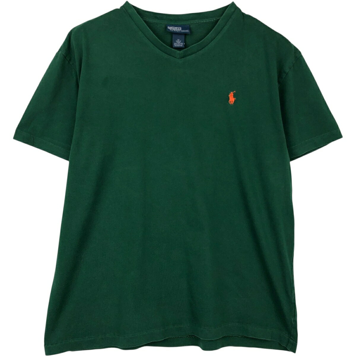 古着 ラルフローレン Ralph Lauren POLO by Ralph Lauren Vネック 半袖 ワンポイントロゴTシャツ メンズM相当 /eaa648274 【中古】 【260609】