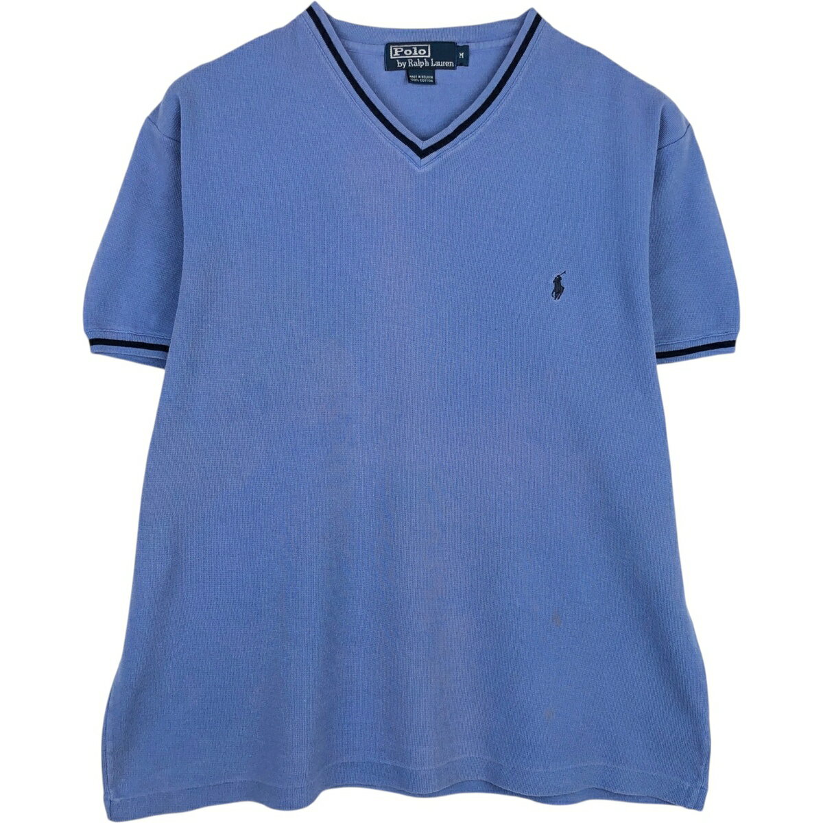古着 ラルフローレン Ralph Lauren POLO by Ralph Lauren Vネック 半袖 ワンポイントロゴTシャツ メンズM相当 /eaa648277 【中古】 【260609】