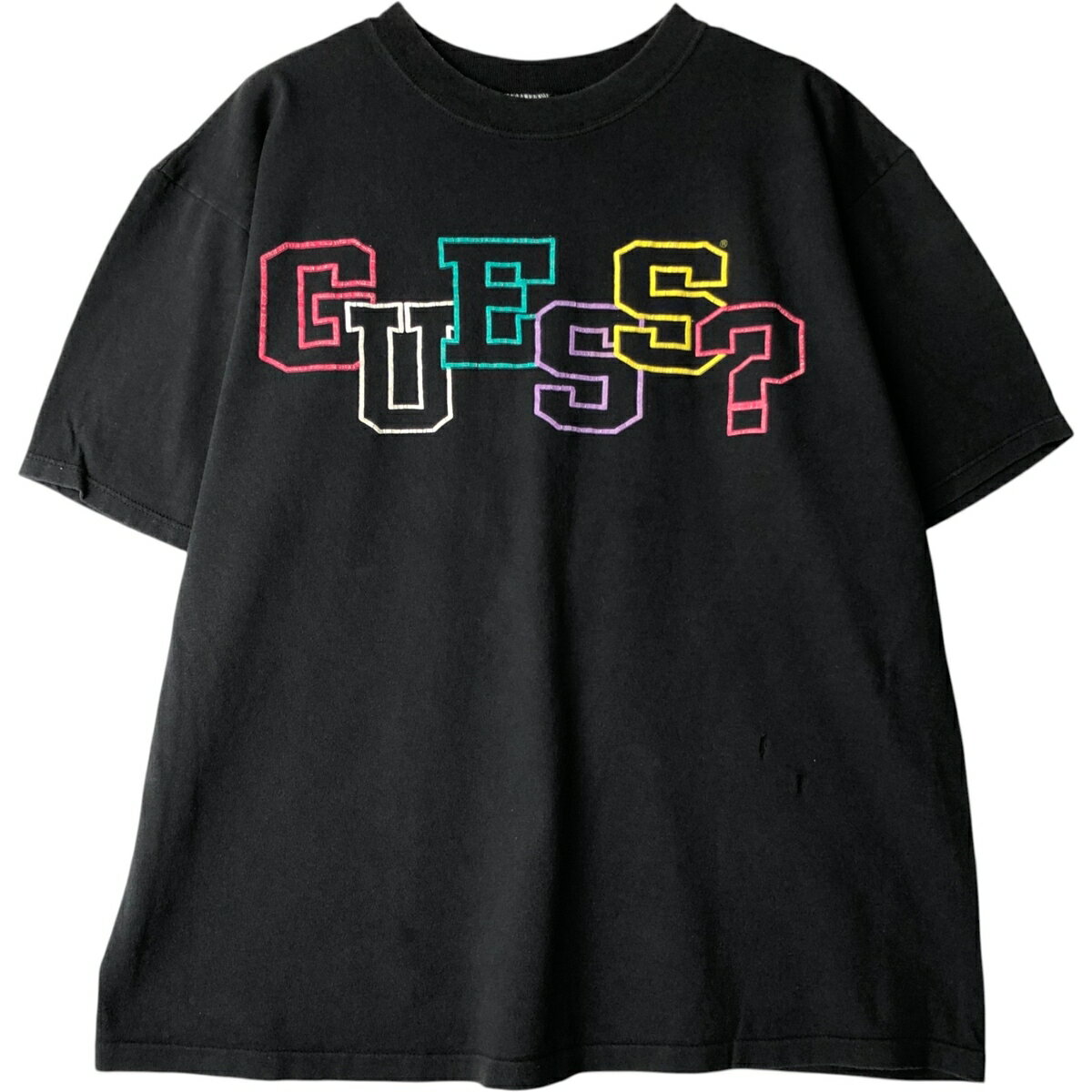 乐天商城 - 古着 90'S ゲス Guess 半袖 プリントTシャツ USA製 メンズXL相当 ヴィンテージ /eaa648287 【中古】 【260614】