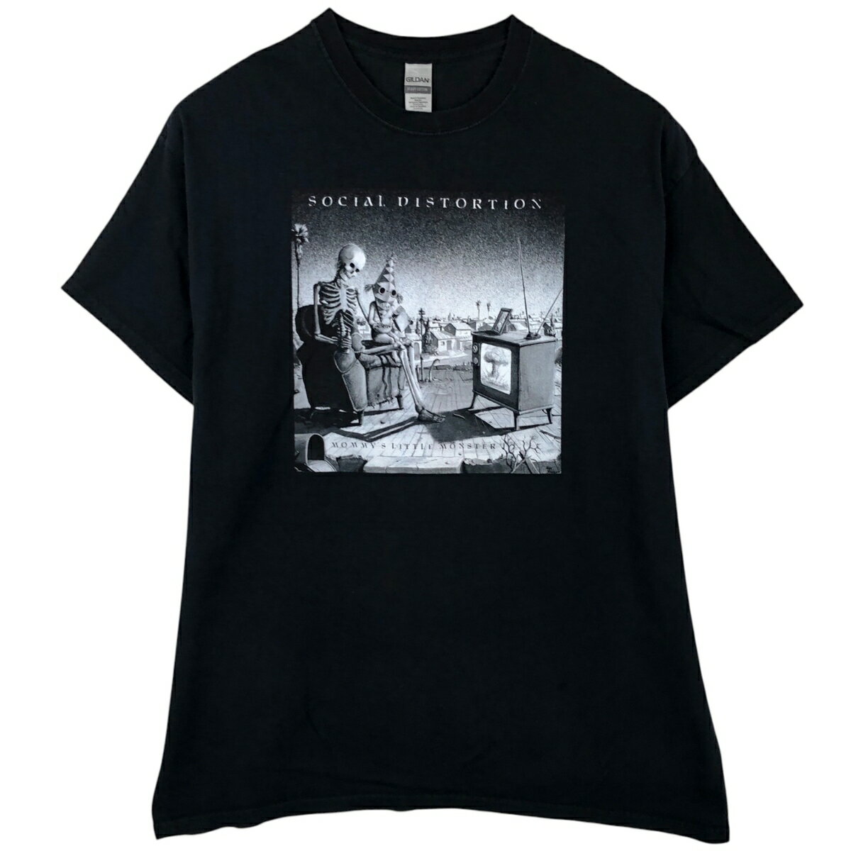 乐天商城 - 古着 ギルダン GILDAN Social Distortion ソーシャルディストーション ドクロ柄 スカル柄 バンドTシャツ バンT メンズXL相当 /eaa648370 【中古】 【260612】