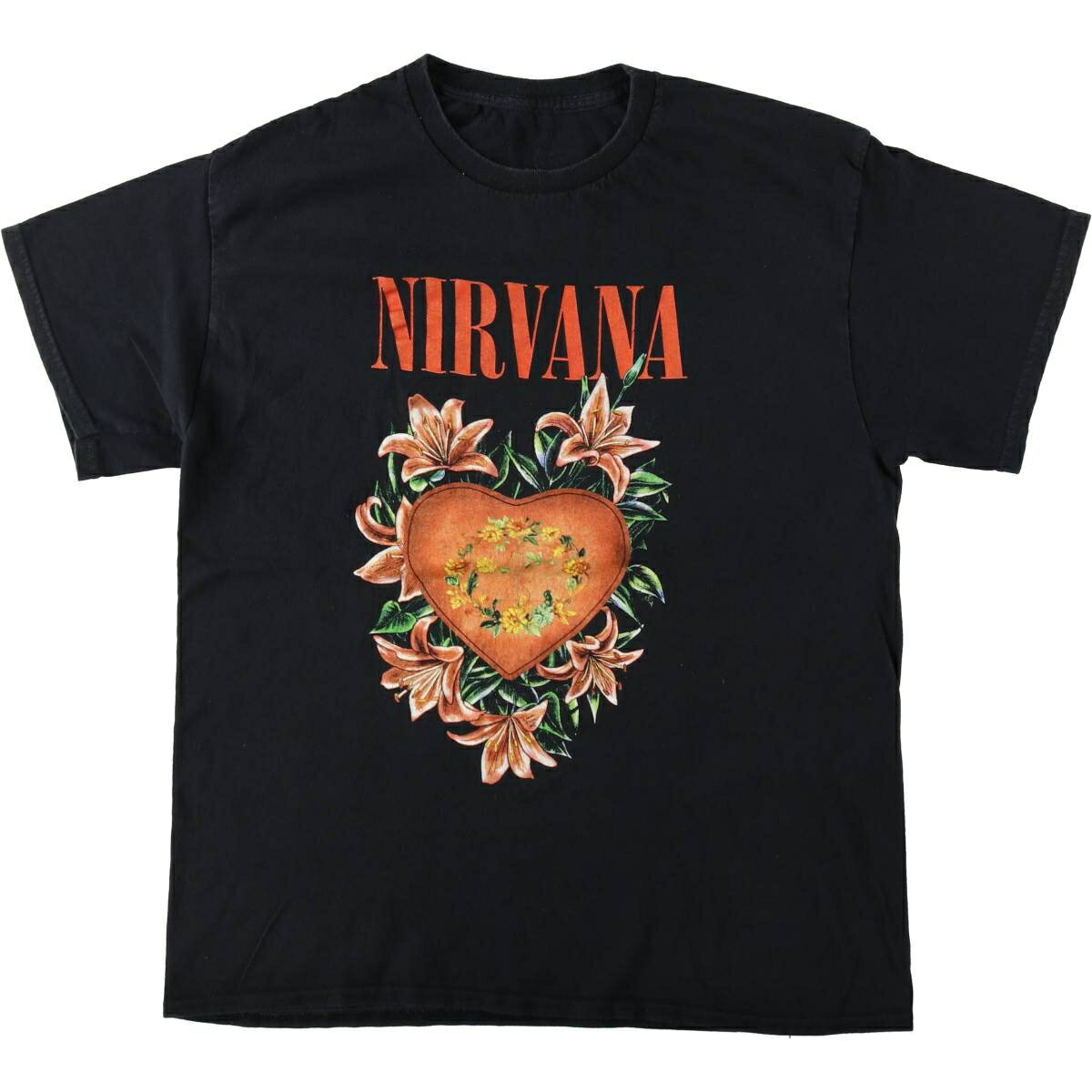 Rakuten - 古着 NIRVANA ニルヴァ—ナ バンドTシャツ バンT メンズL相当 クルーネック(丸首) /eaa648406 【中古】 【260607】