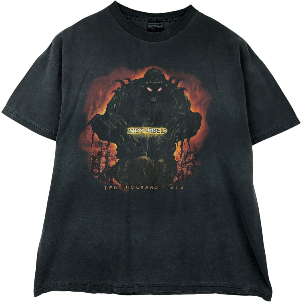 古着 GANT DISTURBED ディスターブド バンドTシャツ バンT メンズXL相当 /eaa648423  
