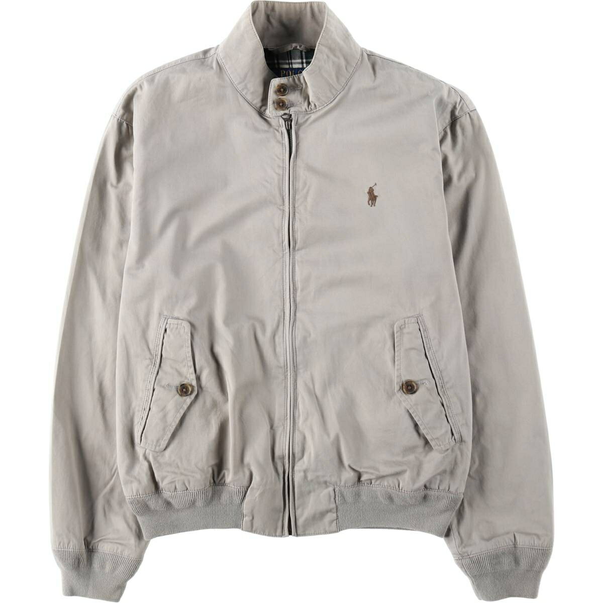 Rakuten - 古着 ラルフローレン Ralph Lauren POLO RALPH LAUREN ハリントンジャケット スイングトップ メンズS相当 /eaa648640 【中古】 【260608】