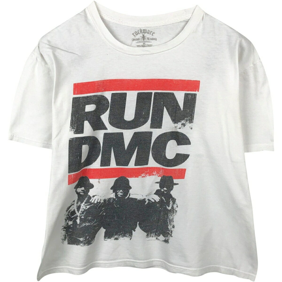 古着 Rockware RUN DMC ランディーエムシー ラップTシャツ ラップT メンズL相当 /eaa648857  