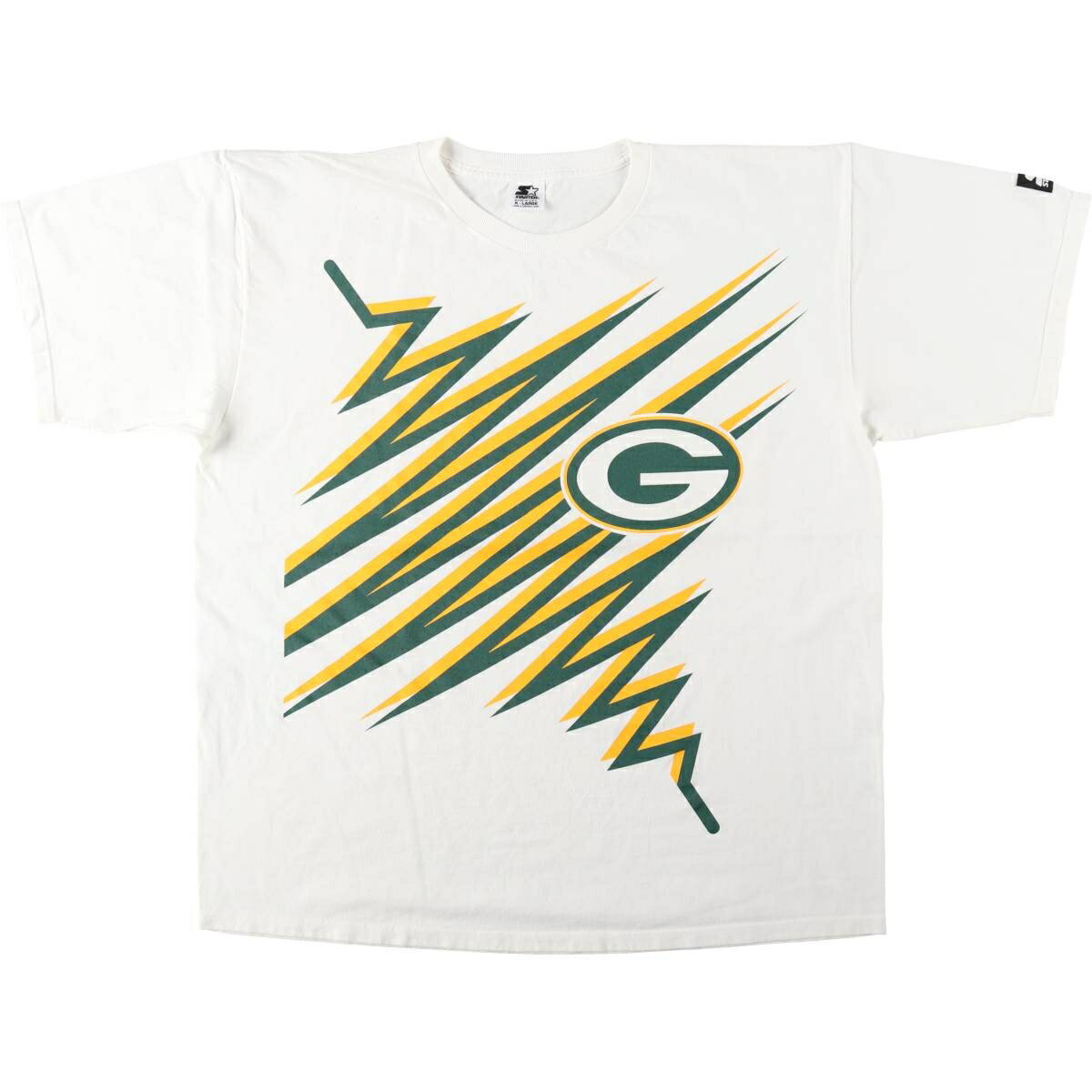 古着 90'S スターター Starter NFL GREEN BAY PACKERS グリーンベイパッカーズ スポーツプリントTシャツ USA製 メンズXL相当 ヴィンテージ /eaa648866  