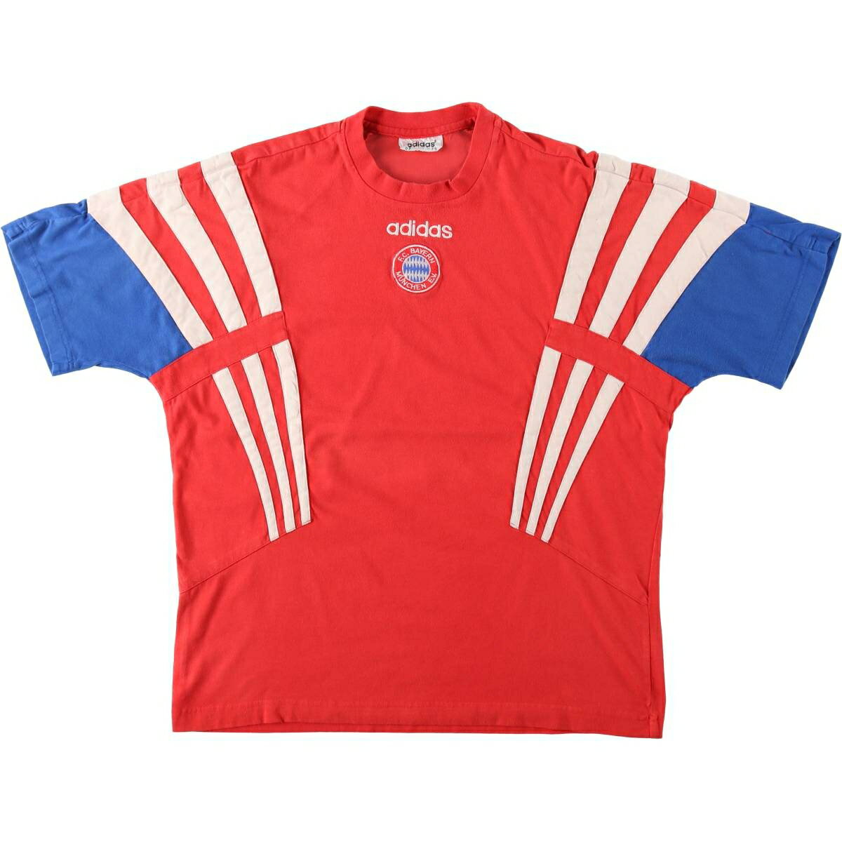 古着 80~90'S アディダス adidas BUNDESLIGA ブンデスリーガ BAYERN MUNICH バイエルン ミュンヘン スポーツTシャツ メンズL相当 ヴィンテージ /eaa648874  