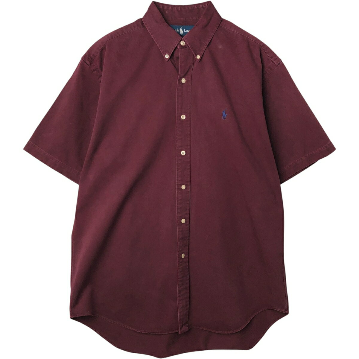 乐天商城 - 古着 ラルフローレン Ralph Lauren BLAKE 半袖 ボタンダウンシャツ メンズM相当 /eaa648879 【中古】 【260608】