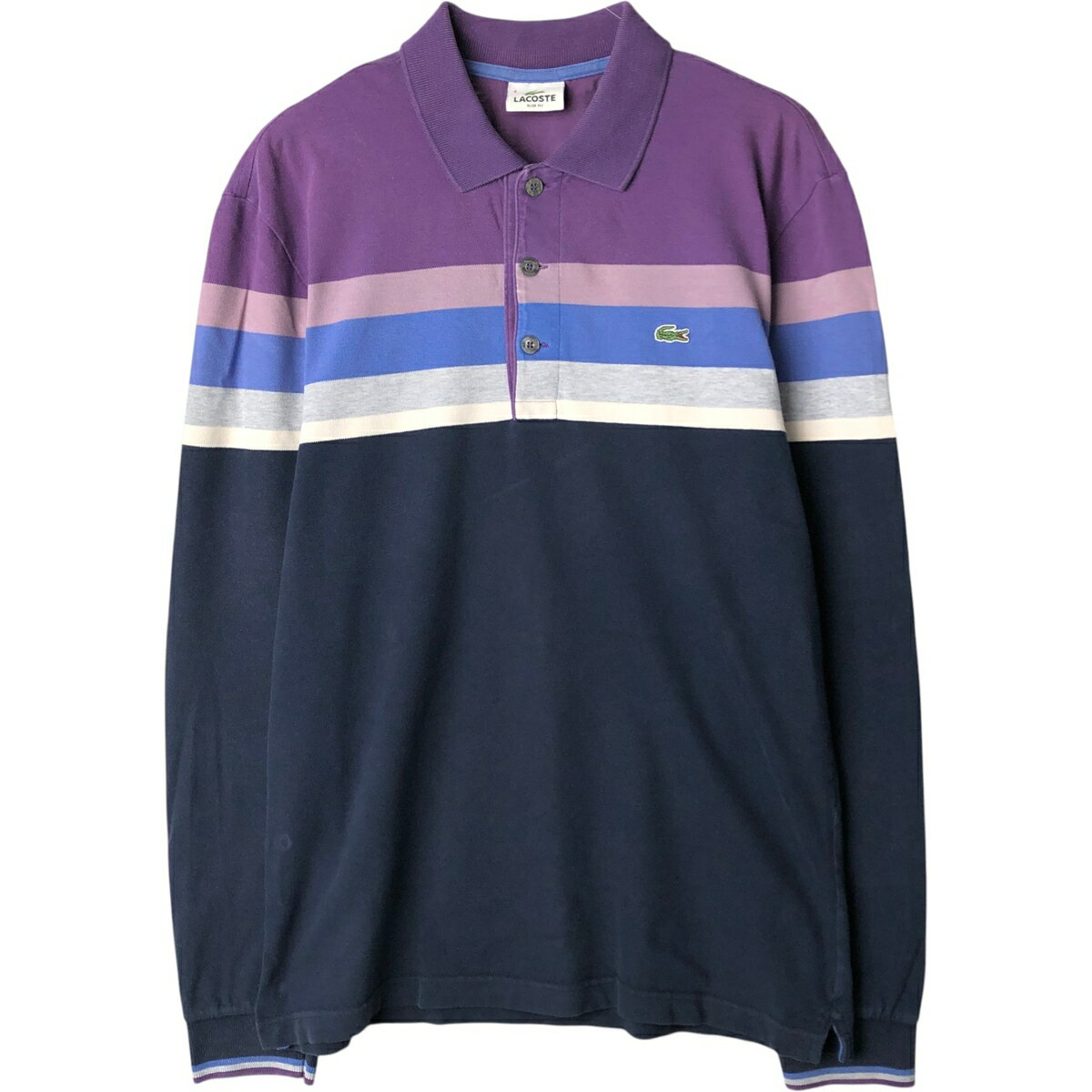 古着 ラコステ LACOSTE SLIM FIT 長袖 ポ�