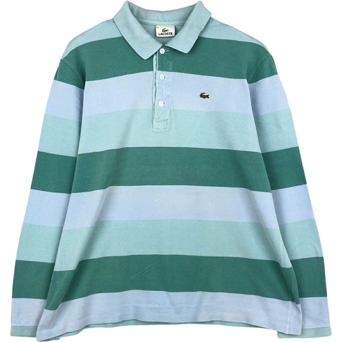 Rakuten - 古着 ラコステ LACOSTE 長袖 ボーダー ポロシャツ 6 メンズXL相当 /eaa648979 【中古】 【260609】
