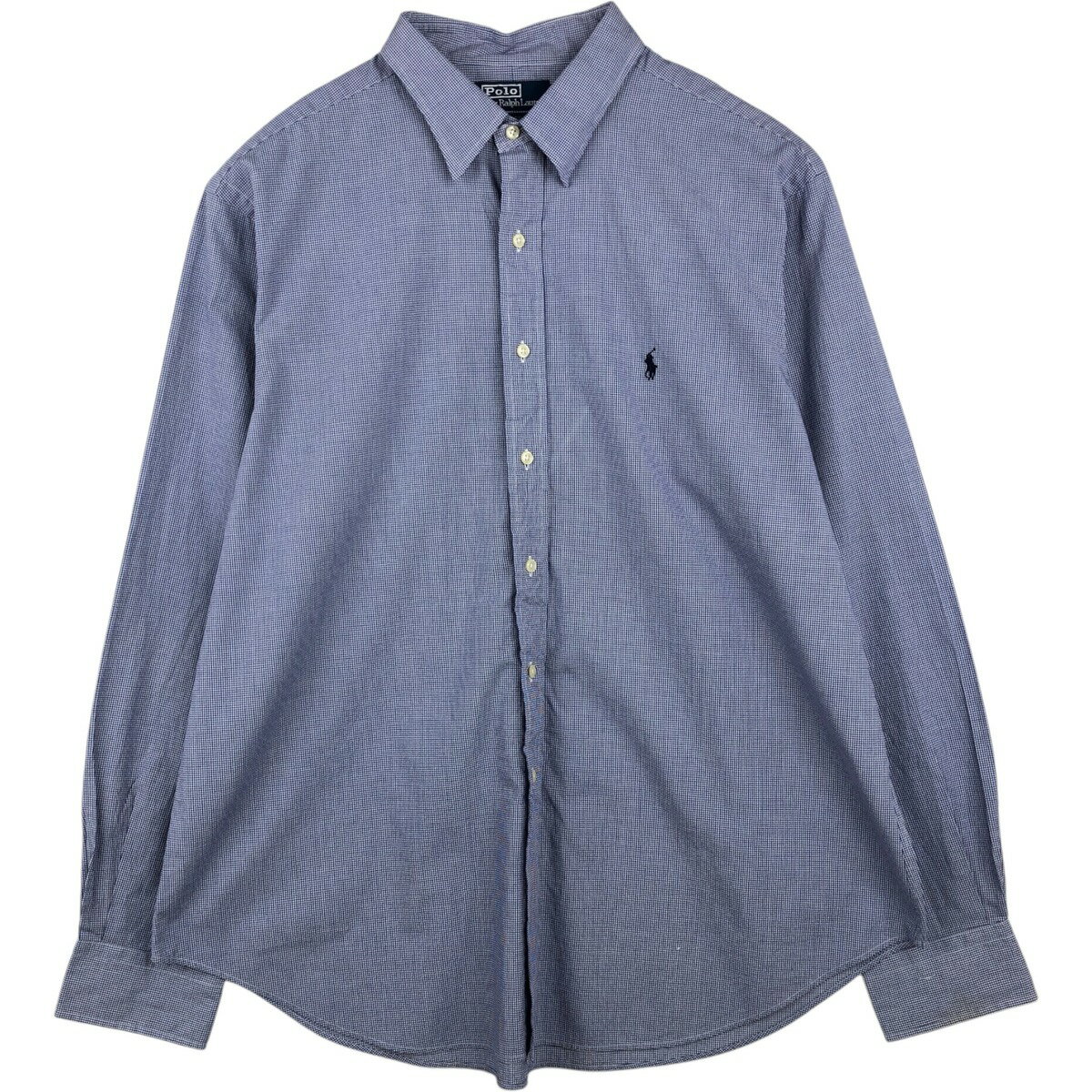 樂天商城 - 古着 ラルフローレン Ralph Lauren ANDREW ギンガムチェック 長袖 コットンチェックシャツ メンズXL相当 /eaa649025 【中古】 【260608】