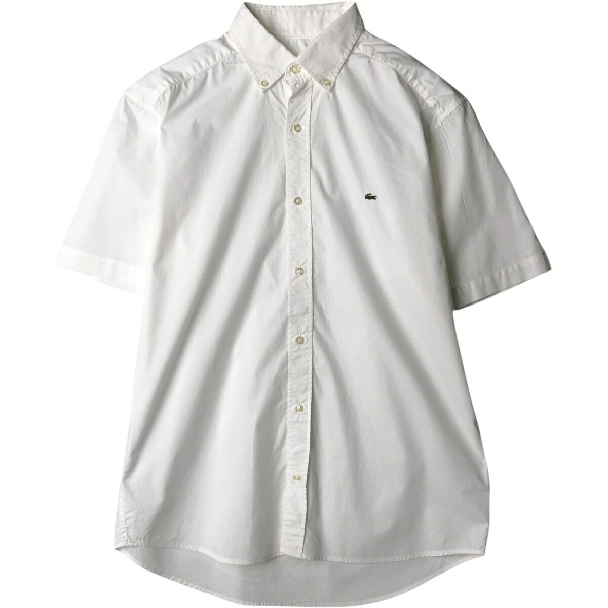 Rakuten - 古着 ラコステ LACOSTE SLIM FIT 半袖 ボタンダウンシャツ メンズL相当 /eaa649029 【中古】 【260608】