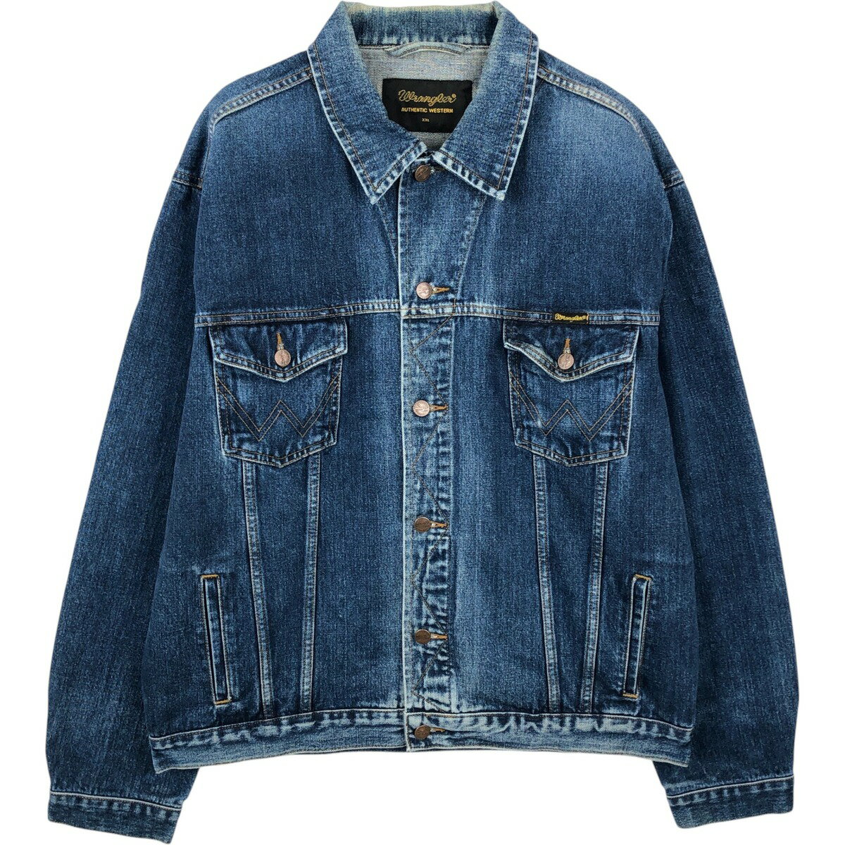 樂天商城 - 古着 ラングラー Wrangler AUTHENTIC WESTERN デニムジャケット Gジャン メンズXXL相当 /eaa649050 【中古】 【260611】