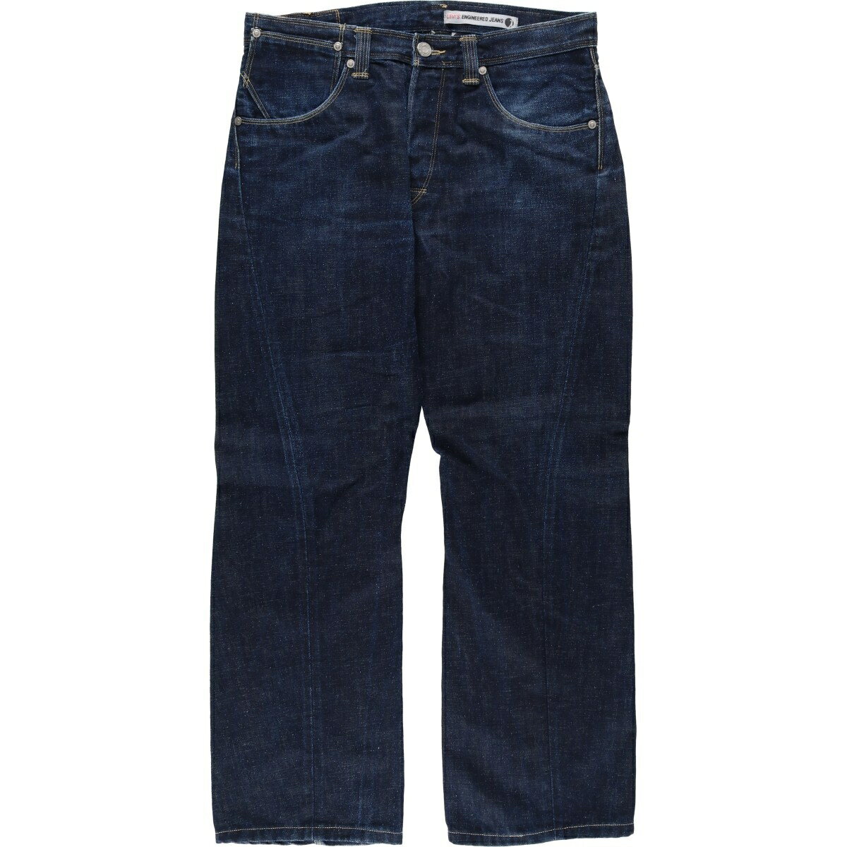 Rakuten - 古着 00'S リーバイス Levi's Engineered Jeans ユーロモデル 立体裁断 ストレートデニムパンツ メンズw34相当 /eaa649312 【中古】 【260615】