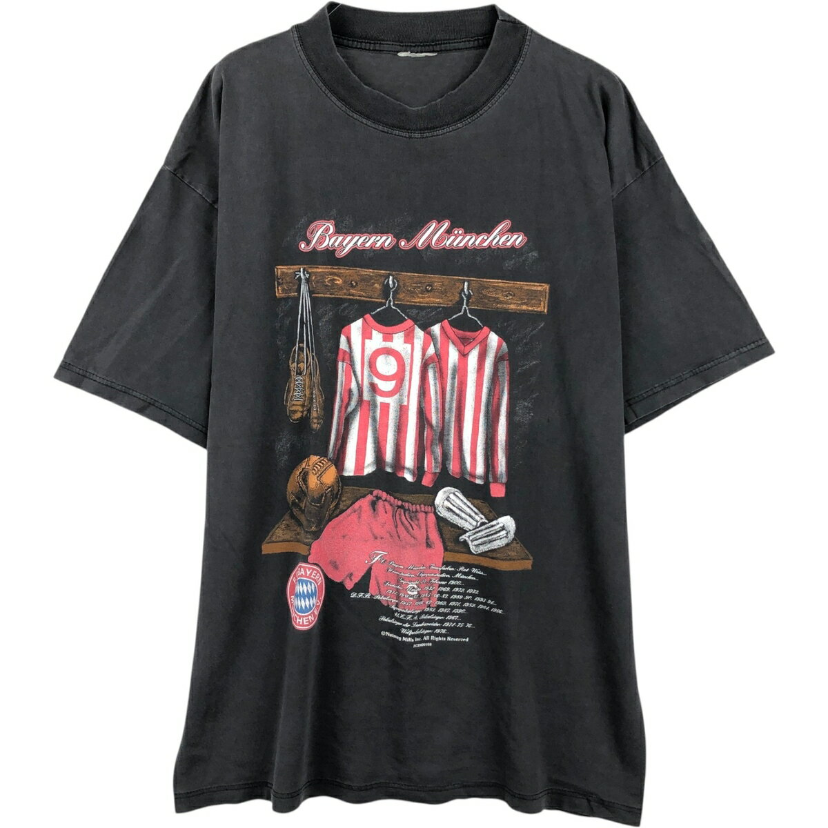 乐天商城 - 古着 BUNDESLIGA ブンデスリーガ BAYERN MUNICH バイエルン ミュンヘン スポーツプリントTシャツ メンズL相当 /eaa649446 【中古】 【260614】