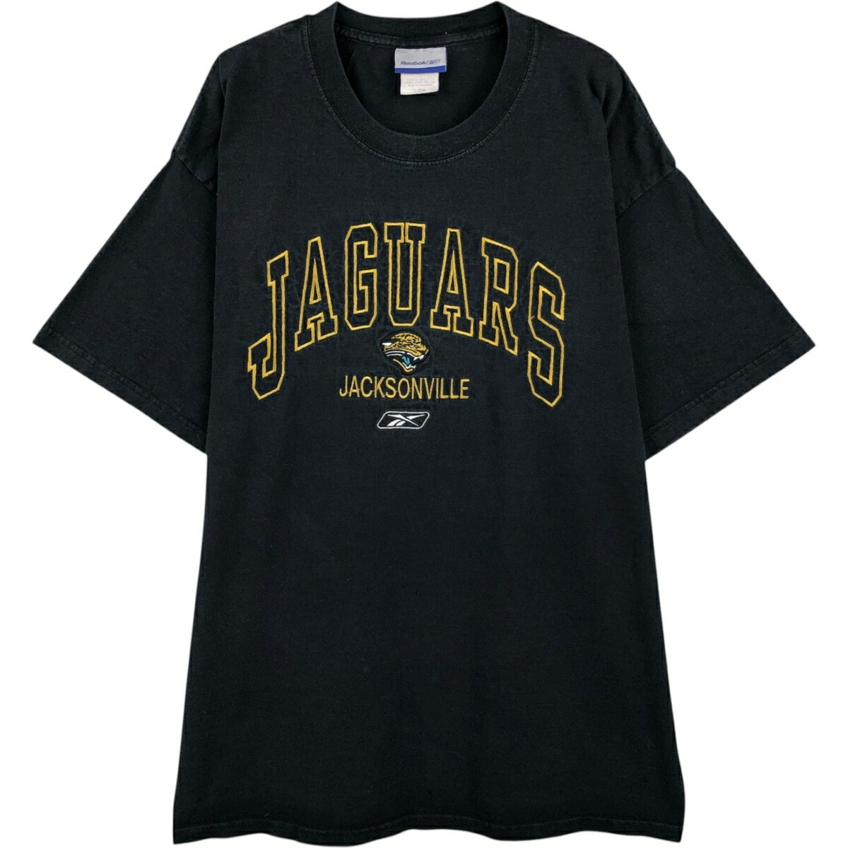 Rakuten - 古着 リーボック Reebok NFL JACKSONVILLE JAGUARS ジャクソンビルジャガーズ スポーツプリントTシャツ メンズL相当 /eaa649447 【中古】 【260614】 ブラック系 春夏秋