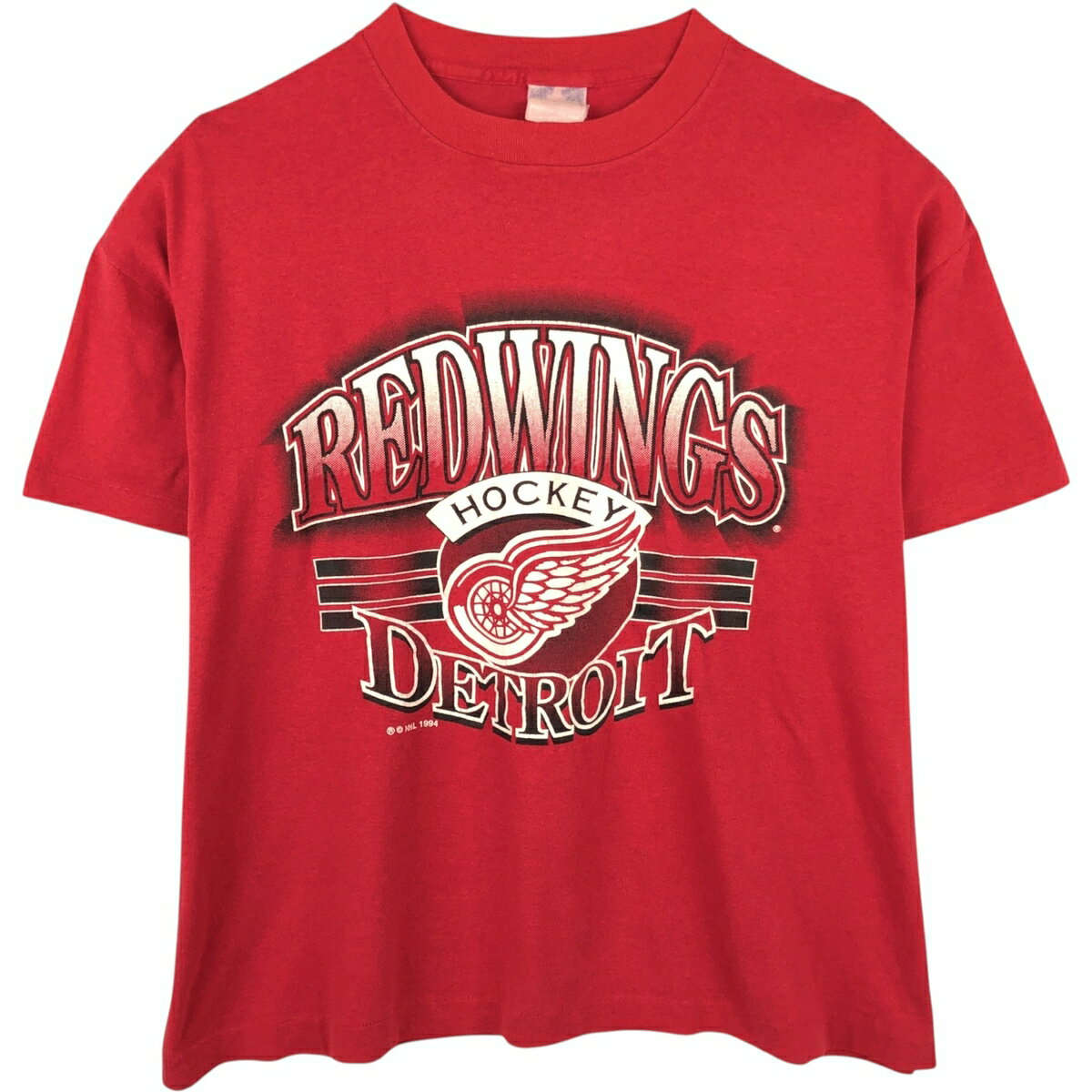 古着 90'S SPECTATOR NHL DETROIT RED WINGS デトロイトレッドウィングス ロゴプリントTシャツ USA製 メンズXL相当 ヴィンテージ /eaa649488  
